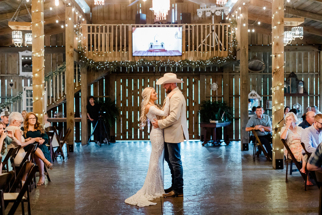 bride and groom's first dance