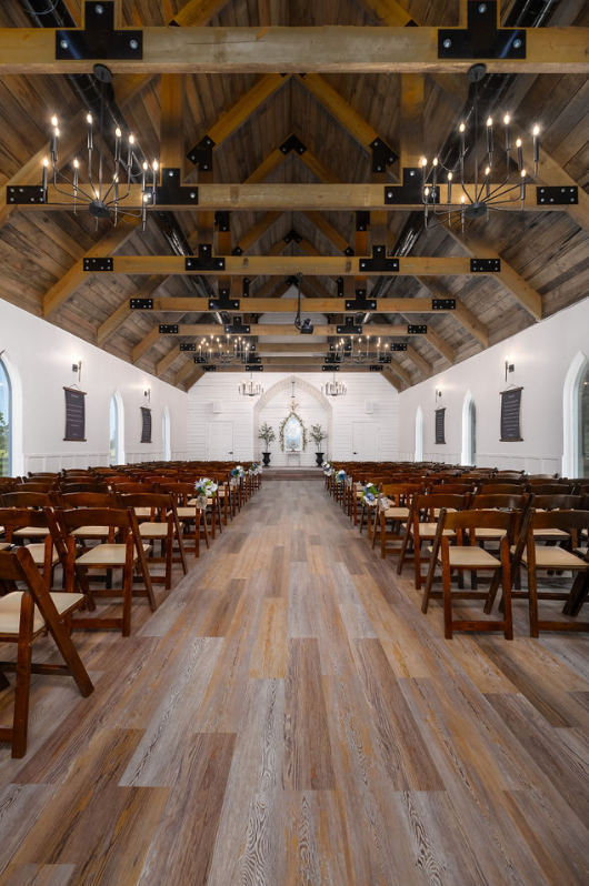 aisle of wedding chapel